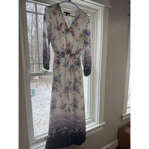 White House Black Market Floral Remix Maxi Dress XXS